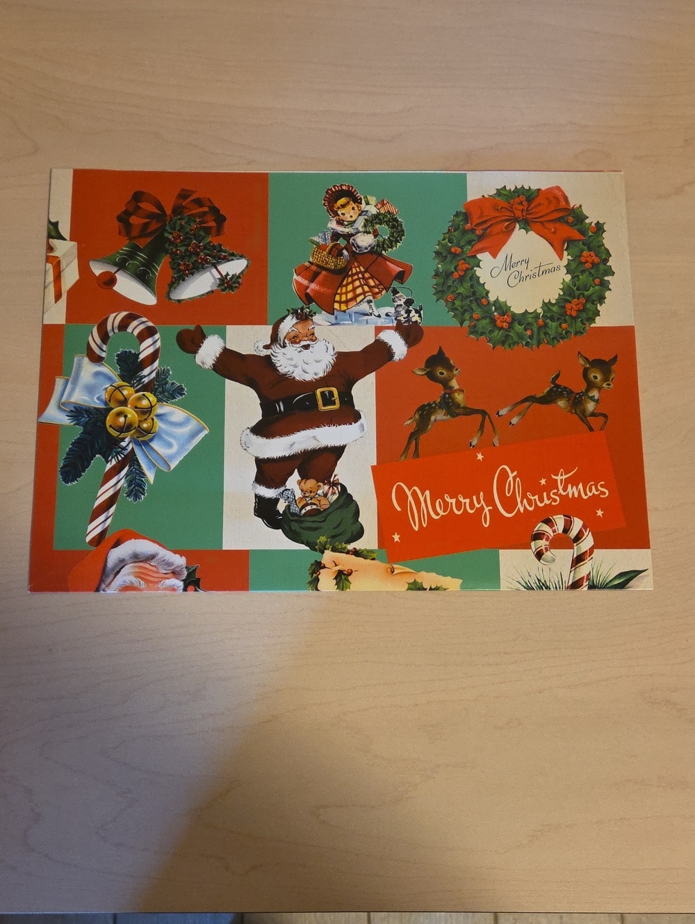 Vintage-Style Merry Christmas Gift Wrap